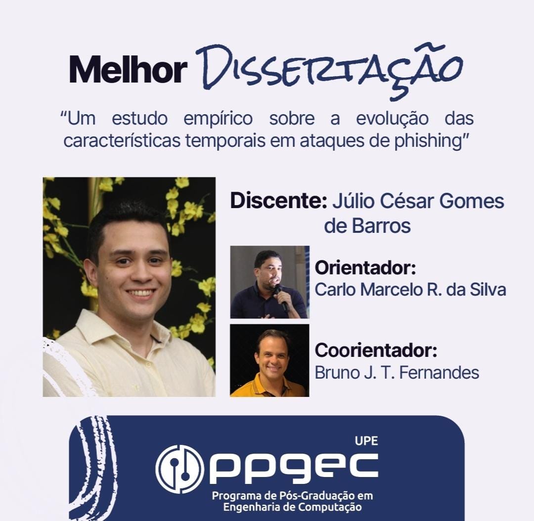 Aluno do Time Visão ganha prêmio de melhor dissertação!